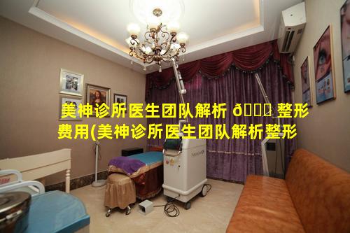 美神诊所医生团队解析 🐕 整形费用(美神诊所医生团队解析整形费用 🦊 怎么算)